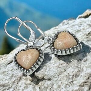 🌺Vintage Carolyn Pollack Heart Earrings